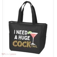 I Need A Huge Cocktail Leopard Tote Bag thumb 3