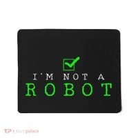 IM Not A Robot Funny Computer Nerd Geek Ai Gift Mousepad thumb 0