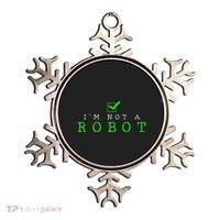 IM Not A Robot Funny Computer Nerd Geek Ai Gift Ornament thumb 0