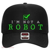 IM Not A Robot Funny Computer Nerd Geek Ai Gift Hat thumb 0
