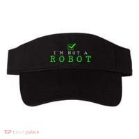 IM Not A Robot Funny Computer Nerd Geek Ai Gift Visor thumb 0