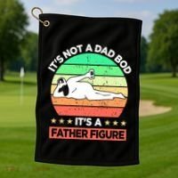 Its Not A Dad Bod Its A Father Figure Funny Beer Sexy Golf Towel thumb 1