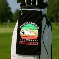 Its Not A Dad Bod Its A Father Figure Funny Beer Sexy Golf Towel thumb 2