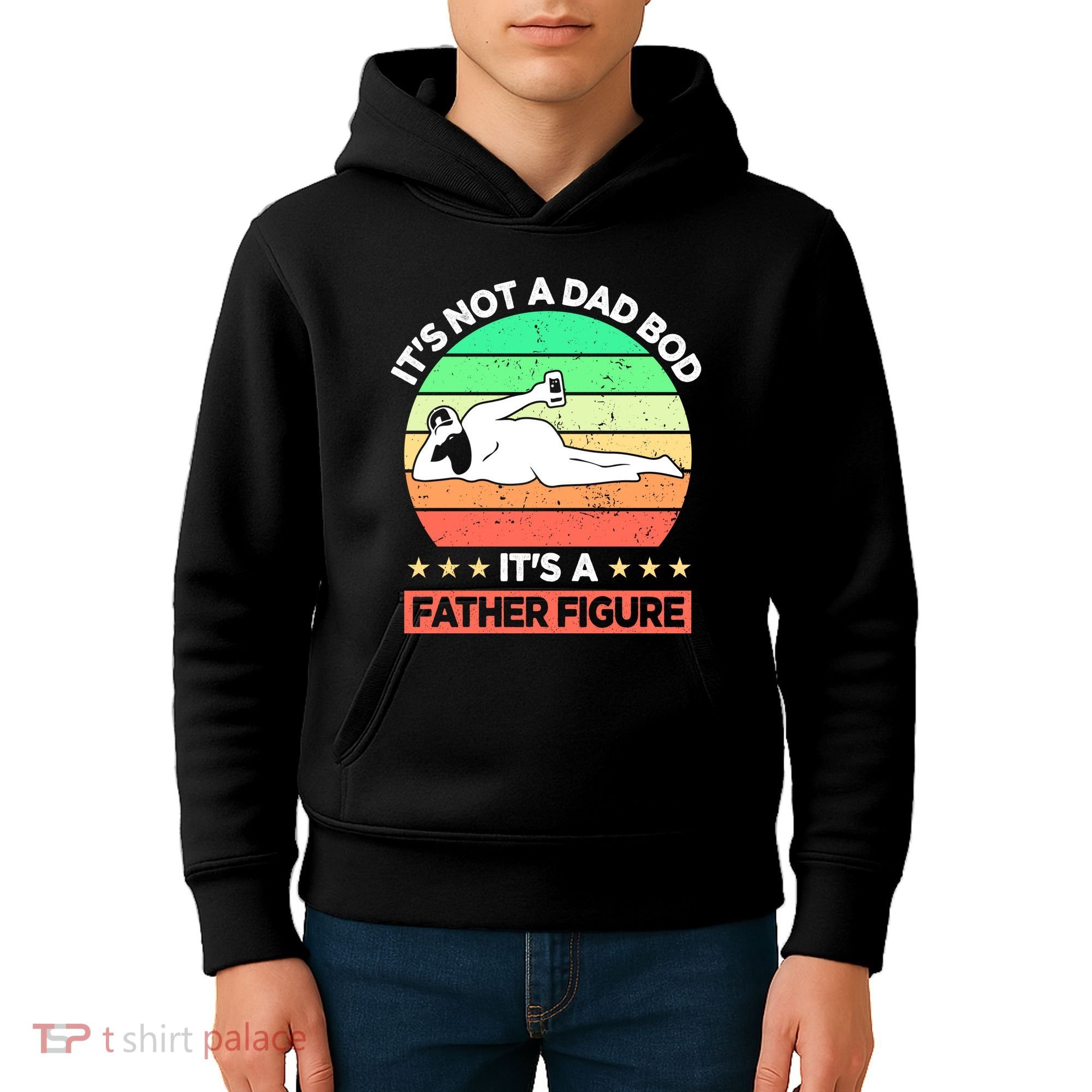 Its Not A Dad Bod Its A Father Figure Funny Beer Sexy Kids Hoodie