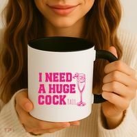 I Need A Huge Cocktail Funny Gag Adult Humor Ing Gift Coffee Mug thumb 3