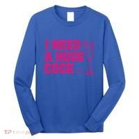 I Need A Huge Cocktail Funny Gag Adult Humor Ing Gift Long Sleeve Shirt thumb 0