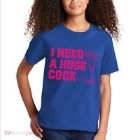 I Need A Huge Cocktail Funny Gag Adult Humor Ing Gift Kids T-Shirt thumb 2