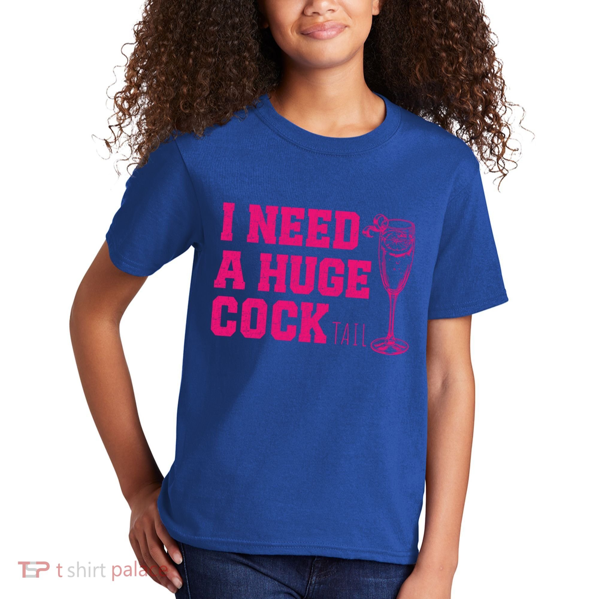I Need A Huge Cocktail Funny Gag Adult Humor Ing Gift Kids T-Shirt