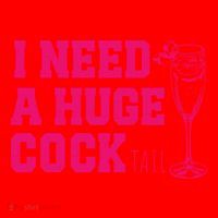 I Need A Huge Cocktail Funny Gag Adult Humor Ing Gift Santa Hat thumb 1