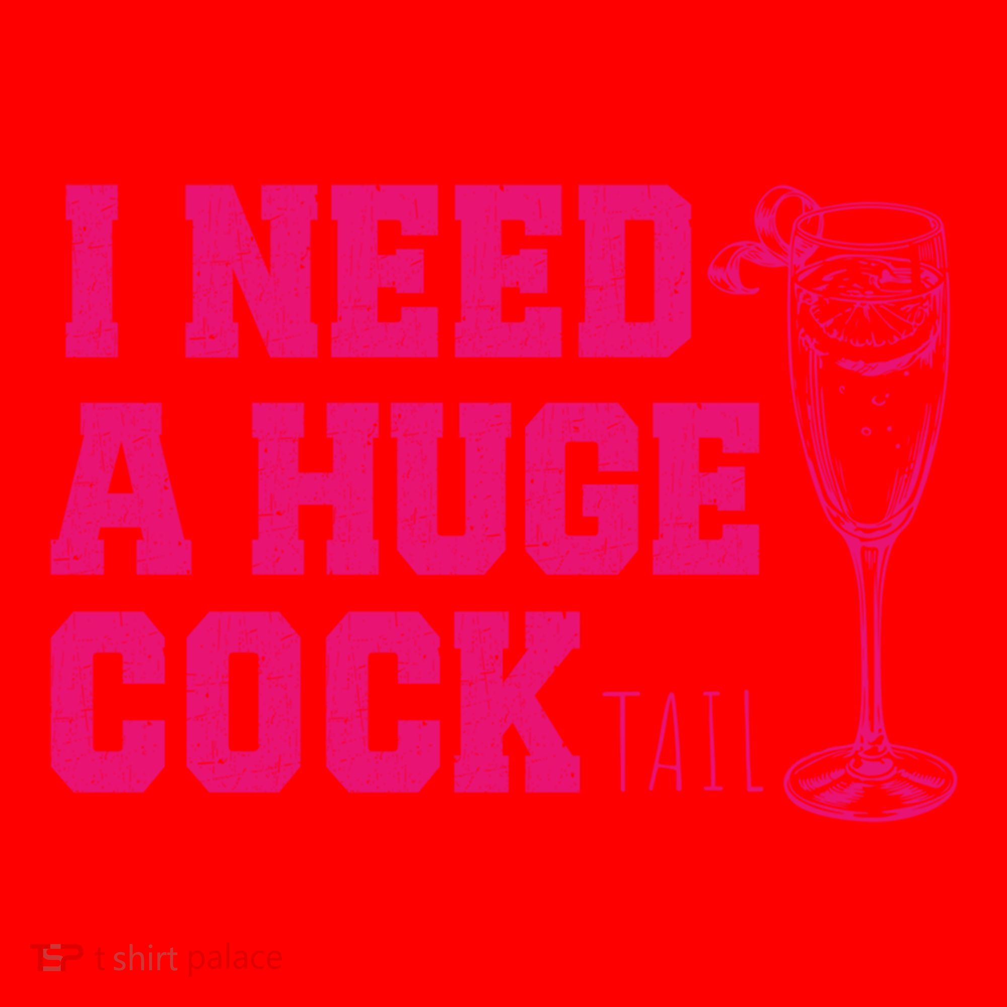 I Need A Huge Cocktail Funny Gag Adult Humor Ing Gift Santa Hat