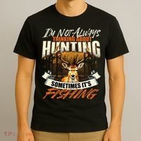 IM Not Always Thinking About Hunting Wildlife Deer Lover T-Shirt thumb 3