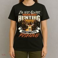 IM Not Always Thinking About Hunting Wildlife Deer Lover T-Shirt thumb 4