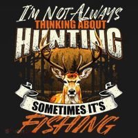 IM Not Always Thinking About Hunting Wildlife Deer Lover Women's Hoodie thumb 2