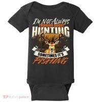 IM Not Always Thinking About Hunting Wildlife Deer Lover Baby Bodysuit thumb 0