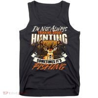 IM Not Always Thinking About Hunting Wildlife Deer Lover Tank Top thumb 0