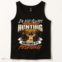 IM Not Always Thinking About Hunting Wildlife Deer Lover Tank Top thumb 2