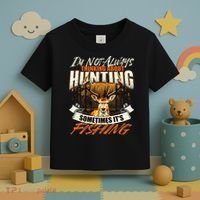 IM Not Always Thinking About Hunting Wildlife Deer Lover Toddler T-Shirt thumb 3