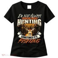 IM Not Always Thinking About Hunting Wildlife Deer Lover Women's T-Shirt thumb 0