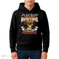 IM Not Always Thinking About Hunting Wildlife Deer Lover Kids Hoodie thumb 4