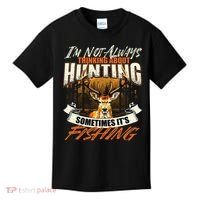 IM Not Always Thinking About Hunting Wildlife Deer Lover Kids T-Shirt thumb 0