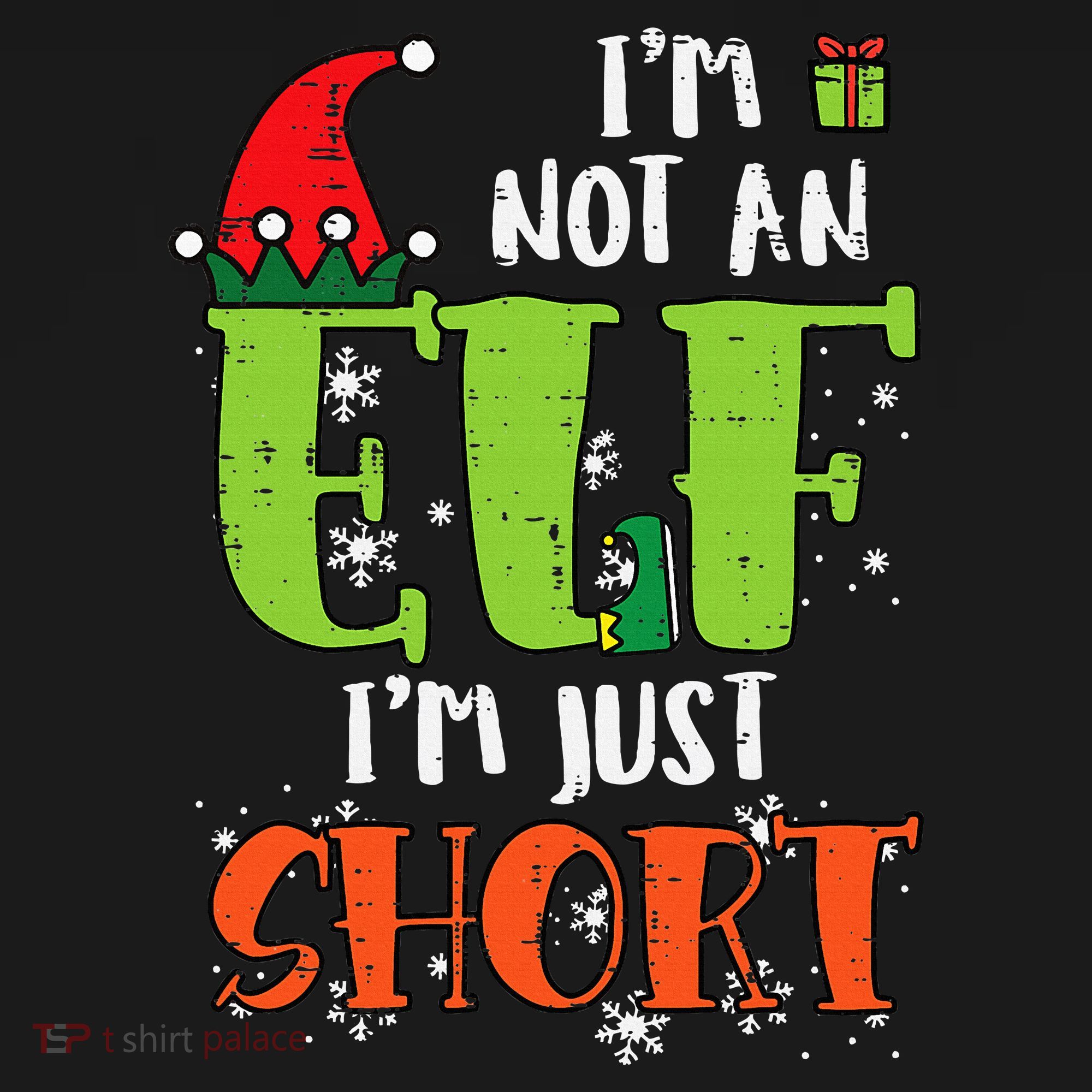 Im Not An Elf Just Short Funny Christmas Xmas Sweatshirt