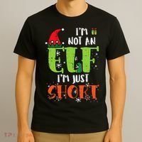 Im Not An Elf Just Short Funny Christmas Xmas T-Shirt thumb 3