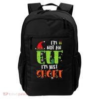 Im Not An Elf Just Short Funny Christmas Xmas Backpack thumb 0