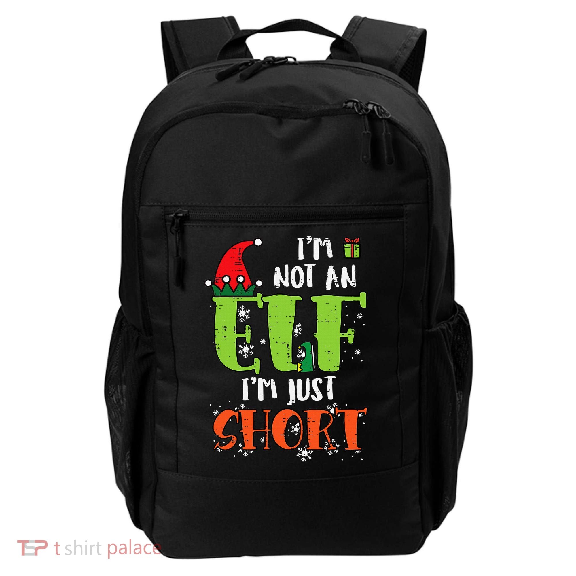 Im Not An Elf Just Short Funny Christmas Xmas Backpack