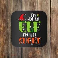 Im Not An Elf Just Short Funny Christmas Xmas Coaster thumb 0