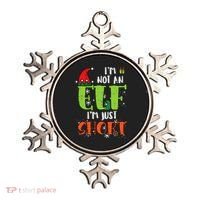 Im Not An Elf Just Short Funny Christmas Xmas Ornament thumb 0