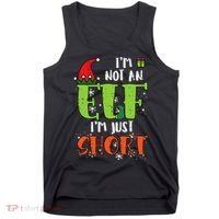 Im Not An Elf Just Short Funny Christmas Xmas Tank Top thumb 0