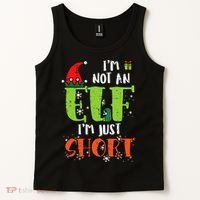 Im Not An Elf Just Short Funny Christmas Xmas Tank Top thumb 2