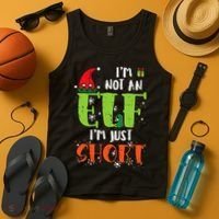 Im Not An Elf Just Short Funny Christmas Xmas Tank Top thumb 4