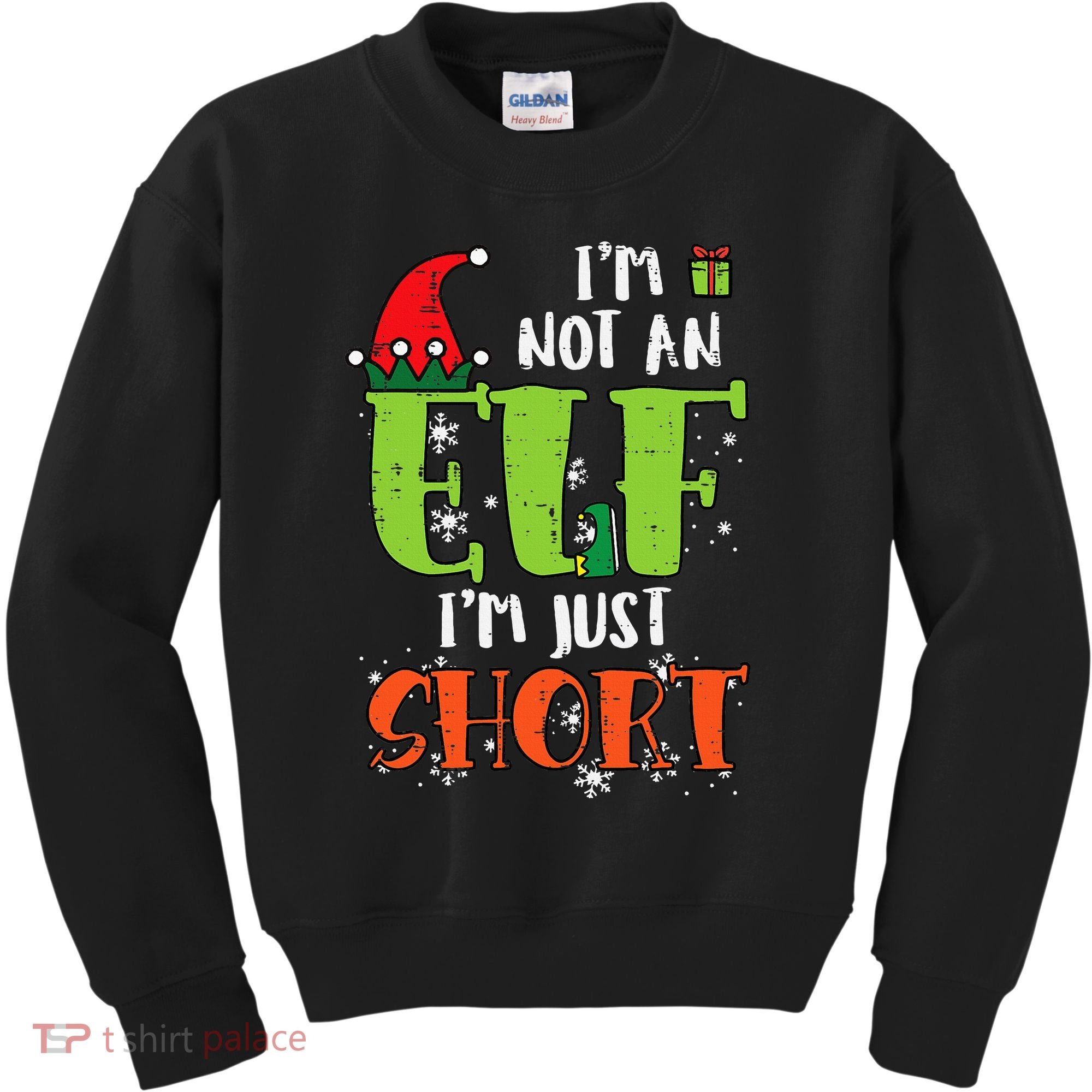 Im Not An Elf Just Short Funny Christmas Xmas Kids Sweatshirt