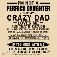 Im Not A Perfect Daughter But My Crazy Dad Loves Me Tote Bag thumb 4