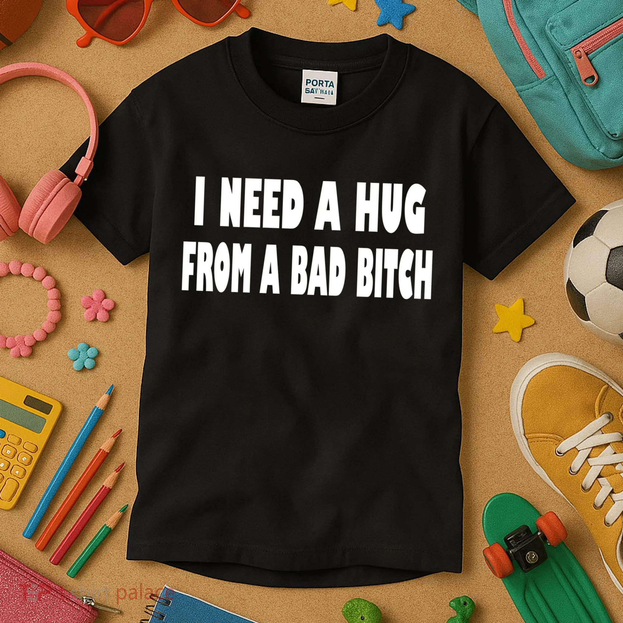 I Need A Hug From A Bad B Kids T-Shirt