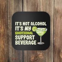 ItS Not Alcohol ItS My Emotional Support Beverage Coaster thumb 0
