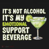 ItS Not Alcohol ItS My Emotional Support Beverage Women's Long Sleeve Shirt thumb 2