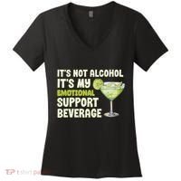 ItS Not Alcohol ItS My Emotional Support Beverage Women's V-Neck T-Shirt thumb 0