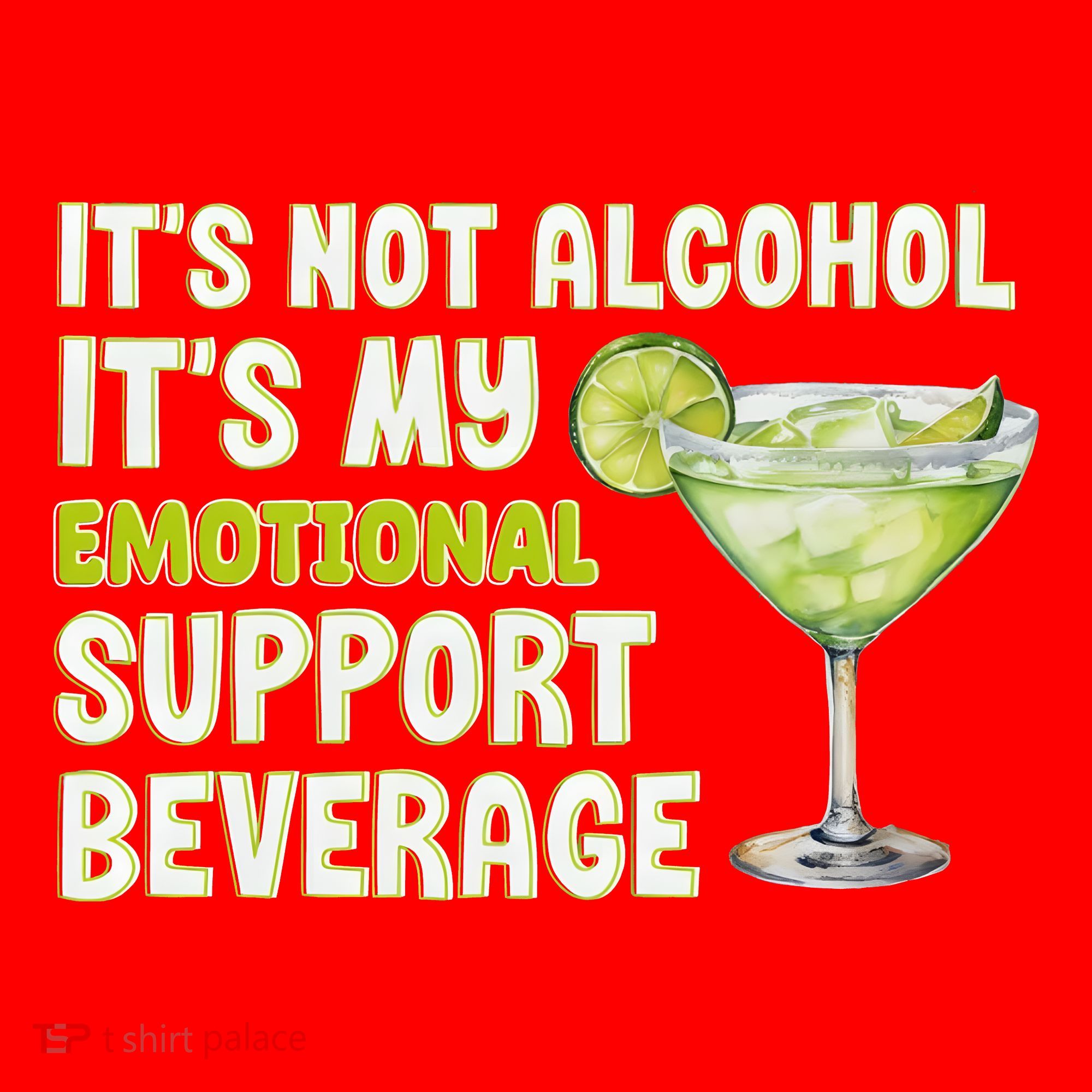 ItS Not Alcohol ItS My Emotional Support Beverage Santa Hat