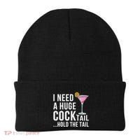 I Need A Huge Cocktail Hold The Tail Humor Beanie thumb 0