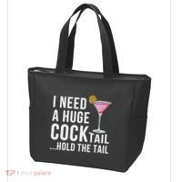 I Need A Huge Cocktail Hold The Tail Humor Tote Bag thumb 3