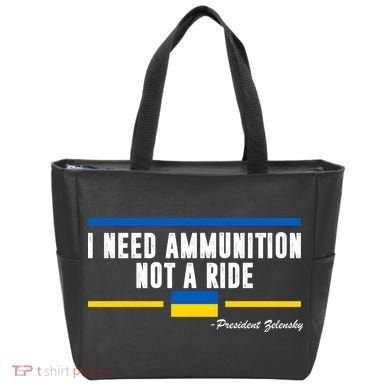 I Need Ammunition Not A Ride Ukraine Tote Bag