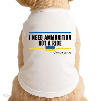 I Need Ammunition Not A Ride Ukraine Doggie Tank