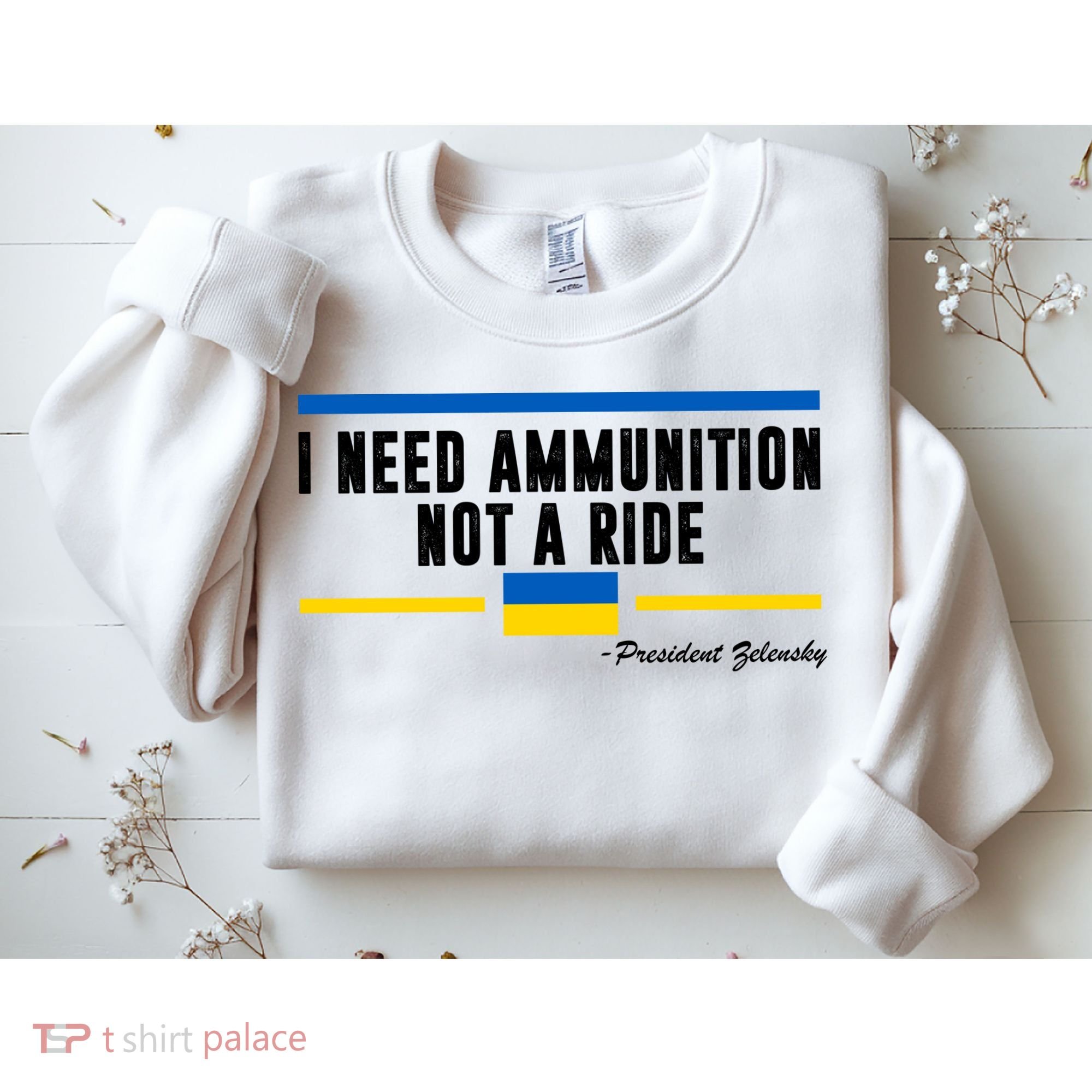 I Need Ammunition Not A Ride Ukraine Sweatshirt