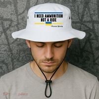 I Need Ammunition Not A Ride Ukraine Bucket Hat thumb 2