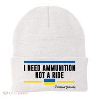 I Need Ammunition Not A Ride Ukraine Beanie thumb 0