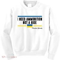 I Need Ammunition Not A Ride Ukraine Kids Sweatshirt thumb 0
