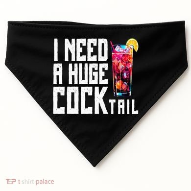I Need A Huge Cocktail USA-Made Doggie Bandana