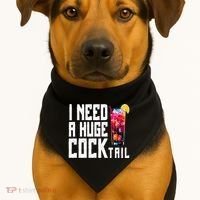 I Need A Huge Cocktail USA-Made Doggie Bandana thumb 1
